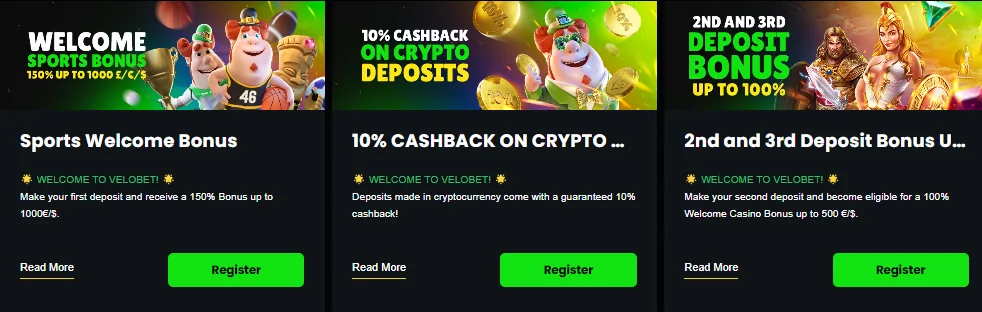 Velobet bonus 4