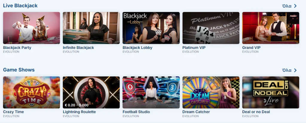 Betshop live casino