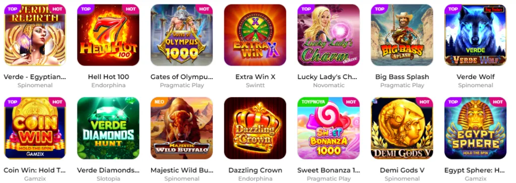verde casino slots