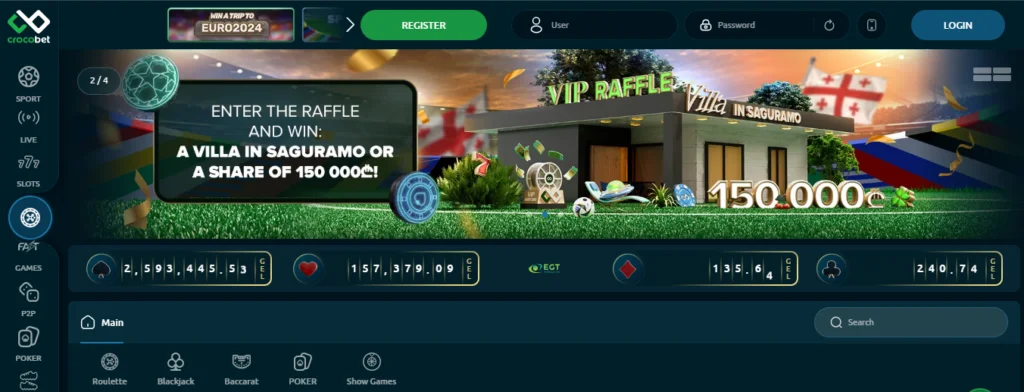 Crocobet homepage