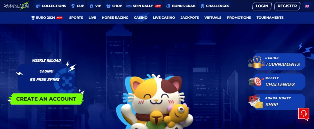 Sportaza homepage