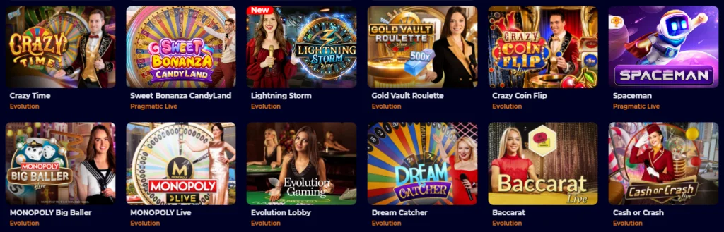 Cosmicslot live casino