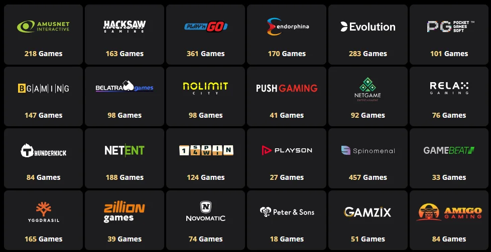 lex casino providers