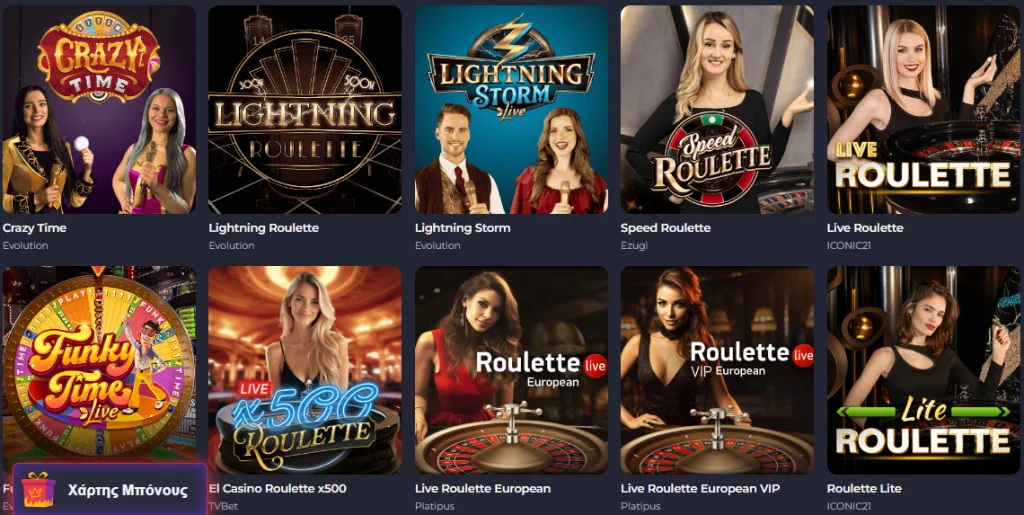 Rolling slots live casino
