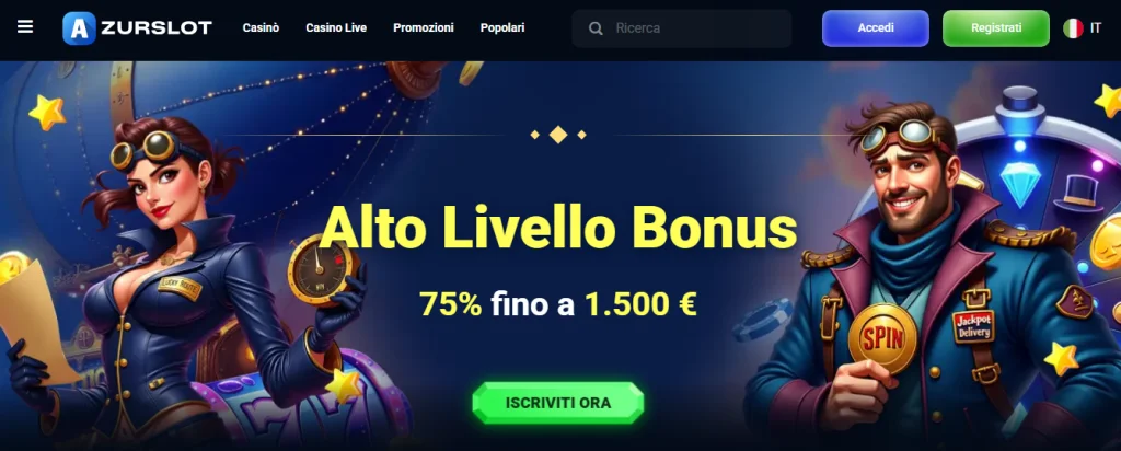 Azurslot homepage